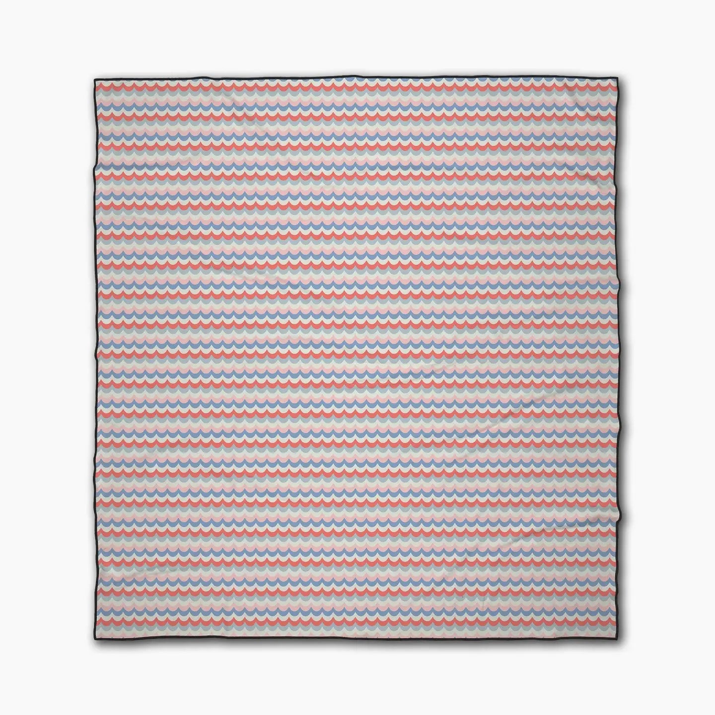 Scallop Stripes Beach Blanket